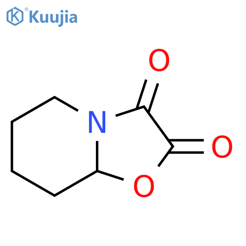 tetrahydro-5H-Oxazolo[3,2-a]pyridine-2,3-dione structure
