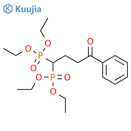 Phosphonic acid, (4-oxo-4-phenylbutylidene)bis-, tetraethyl ester structure