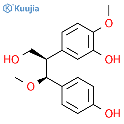 (2R,3S)-3-(p-hydroxyphenyl)-2-(3'-hydroxy-4'-methoxyphenyl)-3-methoxypropanol structure