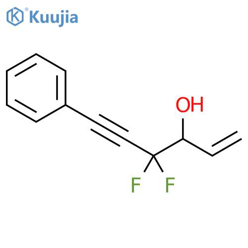 1-Hexen-5-yn-3-ol, 4,4-difluoro-6-phenyl- structure
