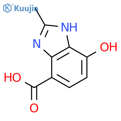 7-hydroxy-2-methyl-1H-Benzimidazole-4-carboxylic acid structure