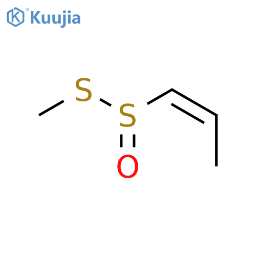 Methyl 1-propenyl disulfide; (Z)-form, 4-Oxide structure
