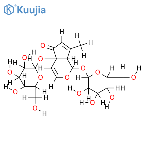 4a-O-beta-D-glucopyranosyl-teuhircoside structure
