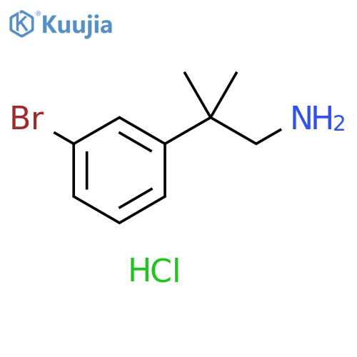 2-(3-Bromophenyl)-2-methylpropylamine Hydrochloride structure