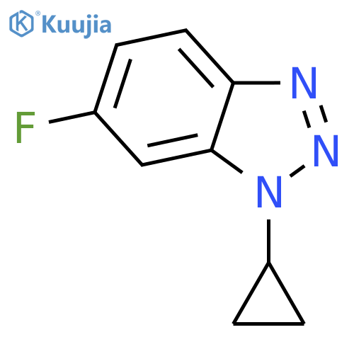 1-Cyclopropyl-6-fluoro-1,2,3-benzotriazole structure