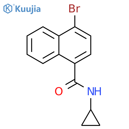 4-bromo-N-cyclopropylnaphthalene-1-carboxamide structure