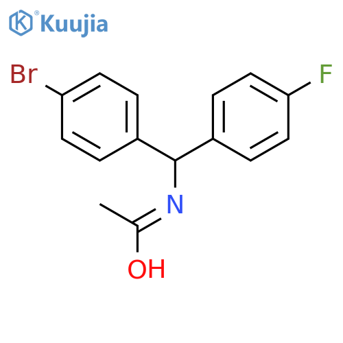N-(4-Bromophenyl)(4-fluorophenyl)methylacetamide structure