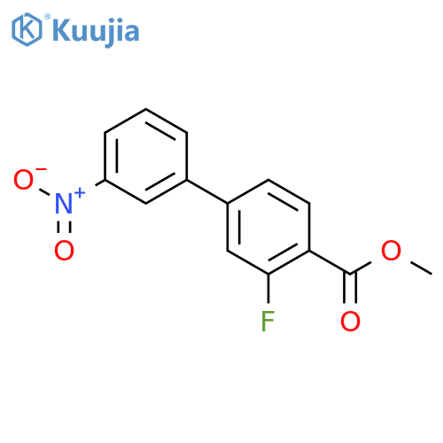 Methyl 2-fluoro-4-(3-nitrophenyl)benzoate structure