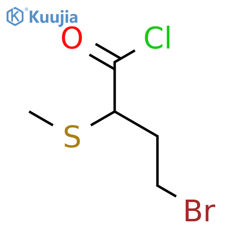 Butanoyl chloride, 4-bromo-2-(methylthio)- structure