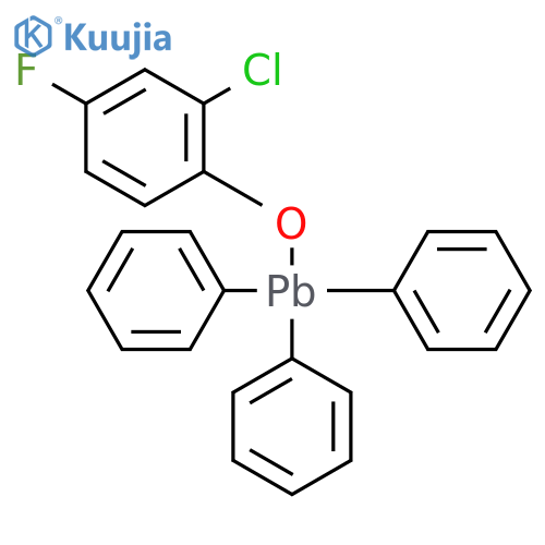 Plumbane, (2-chloro-4-fluorophenoxy)triphenyl- structure