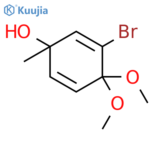 3-Bromo-4,4-dimethoxy-1-methyl-2,5-cyclohexadien-1-ol structure