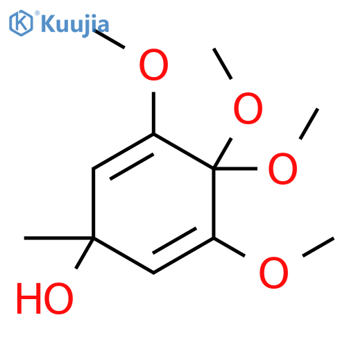 2,5-Cyclohexadien-1-ol, 3,4,4,5-tetramethoxy-1-methyl- structure