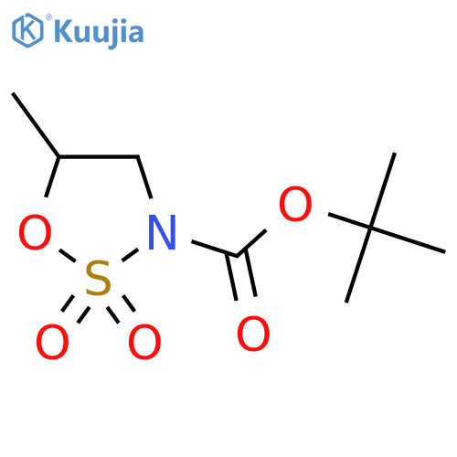tert-butyl 5-methyl-2,2-dioxo-1,2lambda6,3-oxathiazolidine-3-carboxylate structure