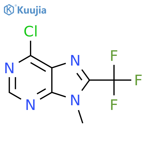 6-Chloro-9-methyl-8-(trifluoromethyl)-9H-purine structure