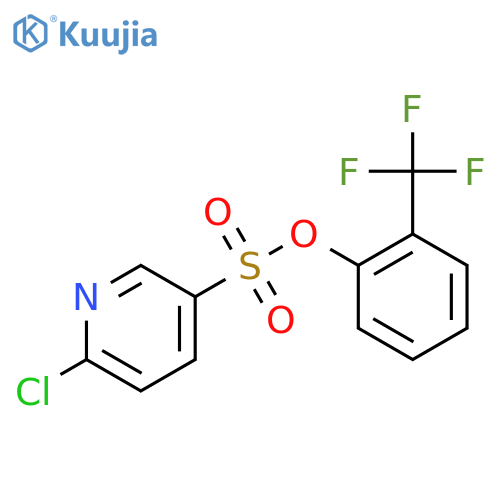 2-(Trifluoromethyl)phenyl 6-chloropyridine-3-sulfonate structure