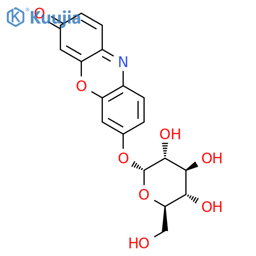 3H-Phenoxazin-3-one, 7-(.alpha.-D-glucopyranosyloxy)- structure