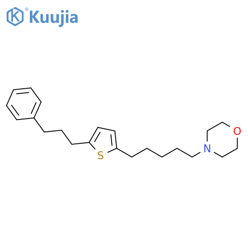Morpholine, 4-[5-[5-(3-phenylpropyl)-2-thienyl]pentyl]- structure