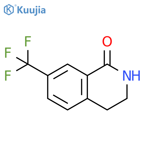 7-(trifluoromethyl)-1,2,3,4-tetrahydroisoquinolin-1-one structure