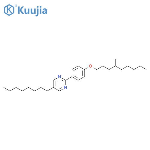 Pyrimidine, 2-[4-[(4-methylnonyl)oxy]phenyl]-5-octyl- structure