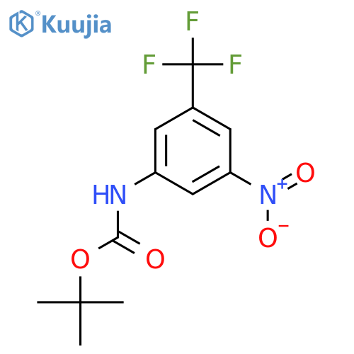 tert-butyl N-3-nitro-5-(trifluoromethyl)phenylcarbamate structure