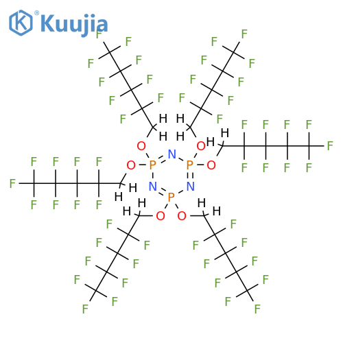 Hexakis(1h,1h-nonafluoropentoxy)phosphazene structure