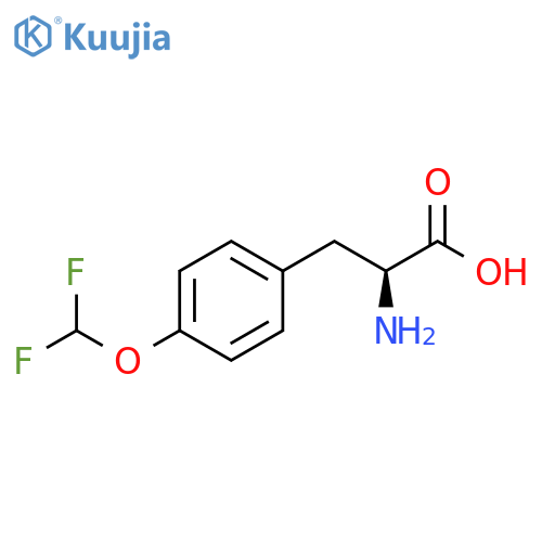 (2S)-2-amino-3-4-(difluoromethoxy)phenylpropanoic acid structure
