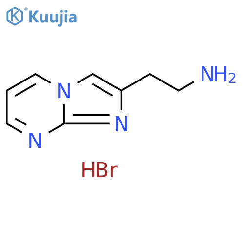 2-imidazo[1,2-a]pyrimidin-2-ylethanamine;hydrobromide structure