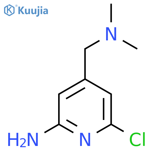 6-Chloro-4-((dimethylamino)methyl)pyridin-2-amine structure