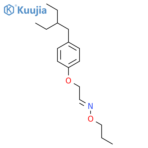 Acetaldehyde, [4-(2-ethylbutyl)phenoxy]-, O-propyloxime structure