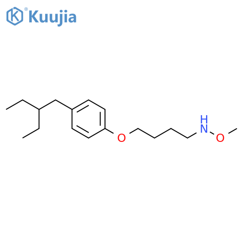 1-Butanamine, 4-[4-(2-ethylbutyl)phenoxy]-N-methoxy- structure