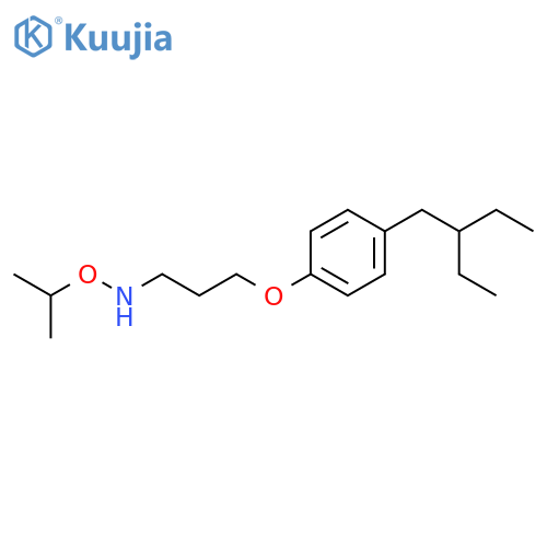 1-Propanamine, 3-[4-(2-ethylbutyl)phenoxy]-N-(1-methylethoxy)- structure
