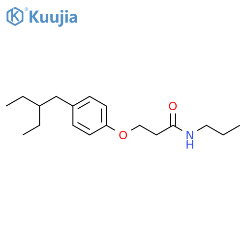 Propanamide, 3-[4-(2-ethylbutyl)phenoxy]-N-propyl- structure