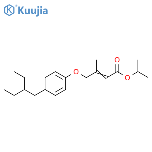 2-Butenoic acid, 4-[4-(2-ethylbutyl)phenoxy]-3-methyl-, 1-methylethylester structure
