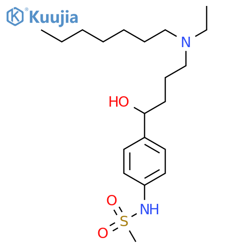 Methanesulfonamide,N-[4-[(1R)-4-(ethylheptylamino)-1-hydroxybutyl]phenyl]- structure