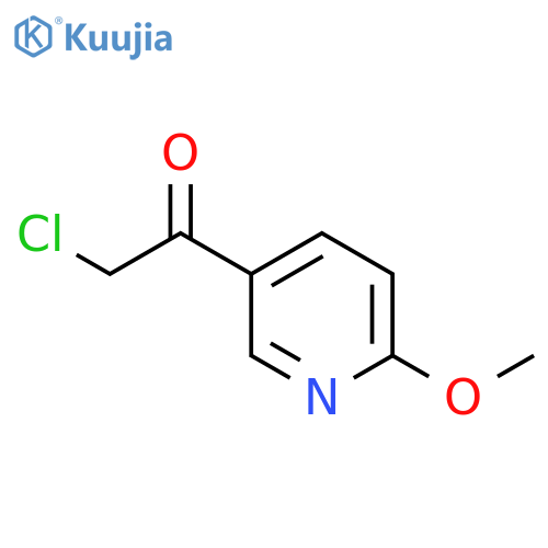 2-chloro-1-(6-methoxypyridin-3-yl)ethan-1-one structure