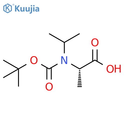 2-{(tert-butoxy)carbonyl(propan-2-yl)amino}propanoic acid structure