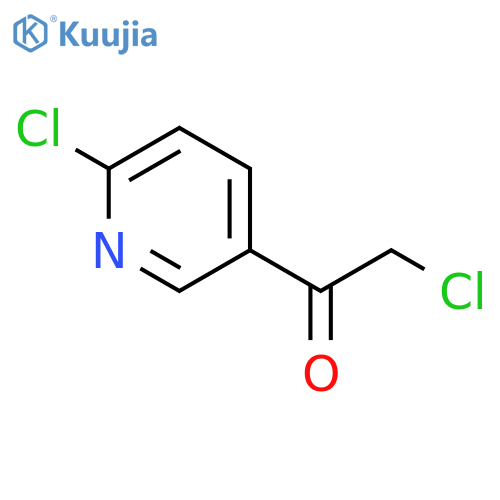 2-Chloro-1-(6-chloropyridin-3-yl)ethanone structure
