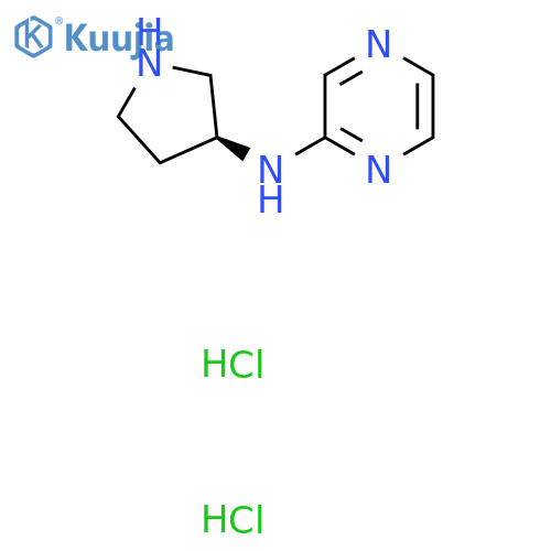 [(3S)-Pyrrolidin-3-yl]pyrazin-2-amine dihydrochloride structure