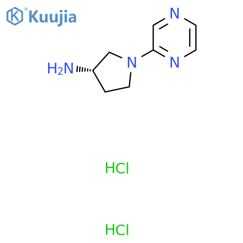 (3S)-1-(Pyrazin-2-yl)pyrrolidin-3-amine dihydrochloride structure