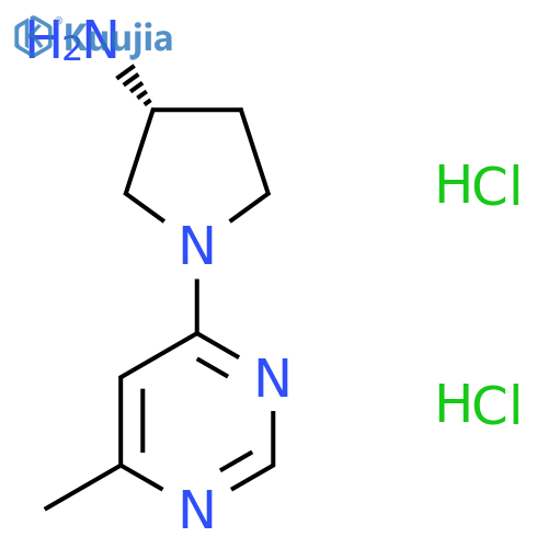(3R)-1-(6-Methylpyrimidin-4-yl)pyrrolidin-3-amine dihydrochloride structure
