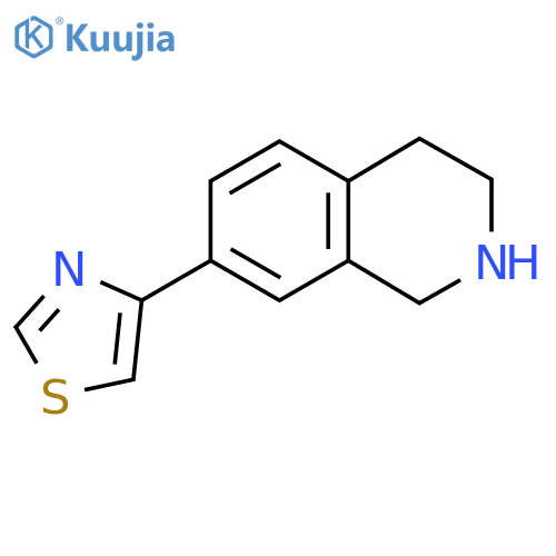 4-(1,2,3,4-Tetrahydroisoquinolin-7-yl)thiazole structure
