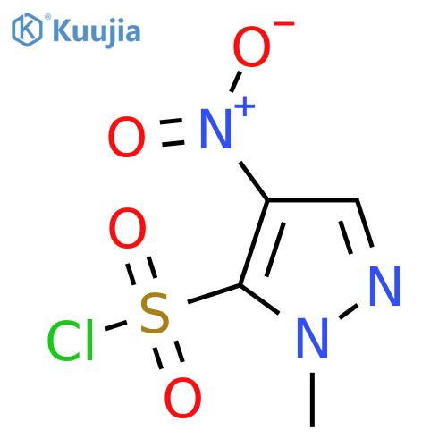 1-Methyl-4-nitro-1H-pyrazole-5-sulfonyl chloride structure