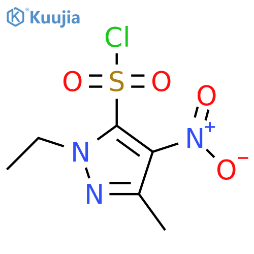 1-ETHYL-3-METHYL-4-NITRO-1H-PYRAZOLE-5-SULFONYL CHLORIDE structure