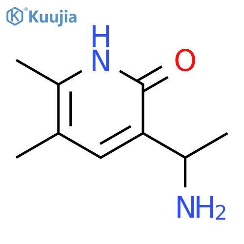 3-(1-Amino-ethyl)-5,6-dimethyl-1H-pyridin-2-one structure
