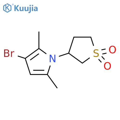 3-(3-bromo-2,5-dimethyl-pyrrol-1-yl)thiolane 1,1-dioxide structure