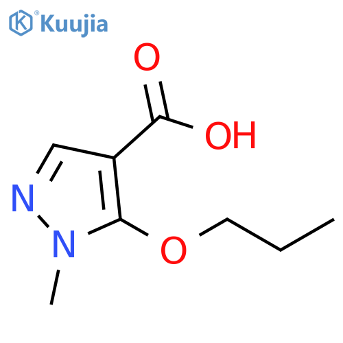 1-Methyl-5-propoxy-1H-pyrazole-4-carboxylic acid structure
