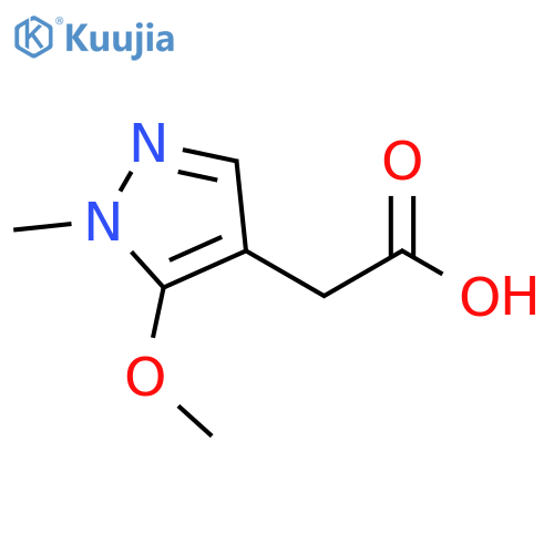 2-(5-methoxy-1-methyl-1H-pyrazol-4-yl)acetic acid structure