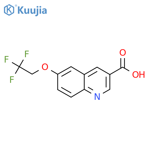 6-(2,2,2-Trifluoroethoxy)quinoline-3-carboxylic acid structure