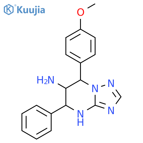 7-(4-Methoxyphenyl)-5-phenyl-4,5,6,7-tetrahydro-1,2,4triazolo1,5-apyrimidin-6-amine structure