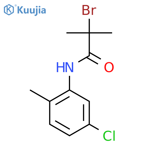 2-Bromo-N-(5-chloro-2-methylphenyl)-2-methylpropanamide structure